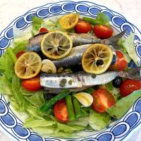 Salad sardines